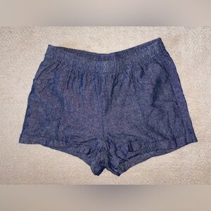 Old Navy Denim-Textured Blue Cropped Top